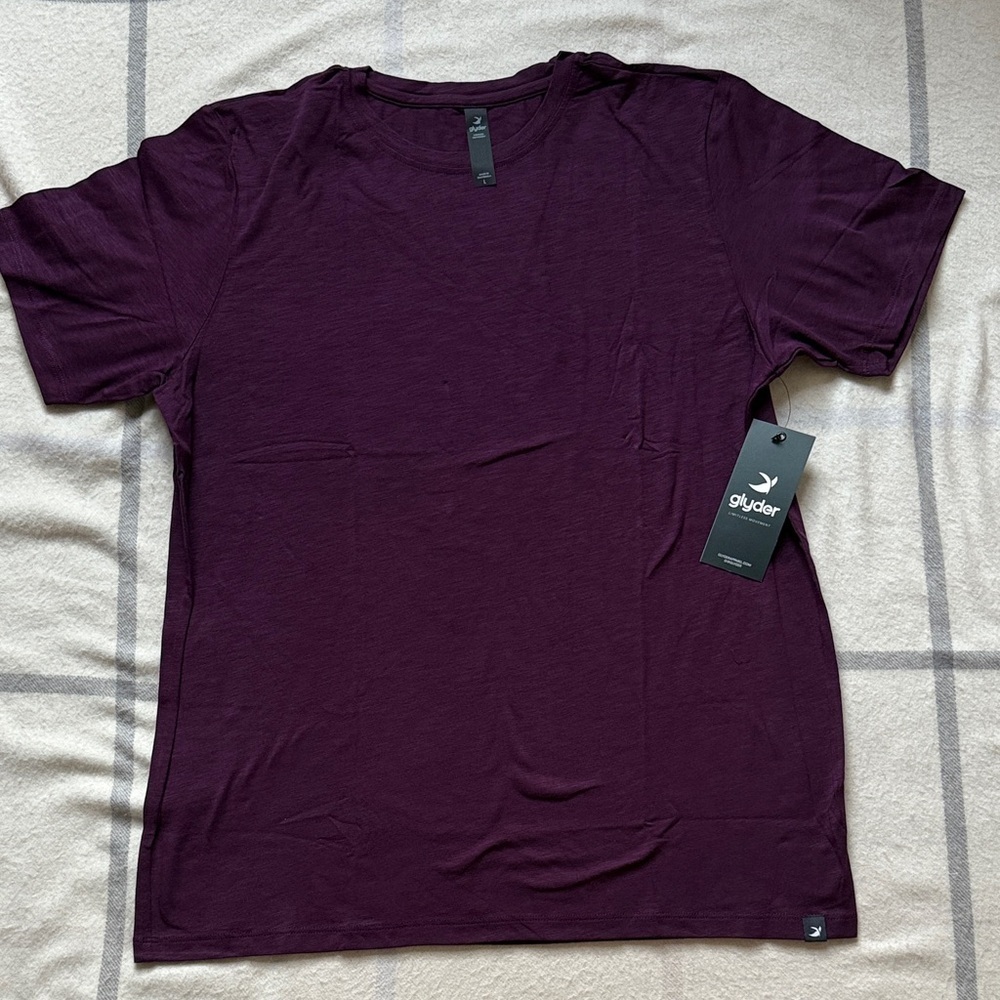 Glyder Purple Oliver Short Sleeve Tee Shirt